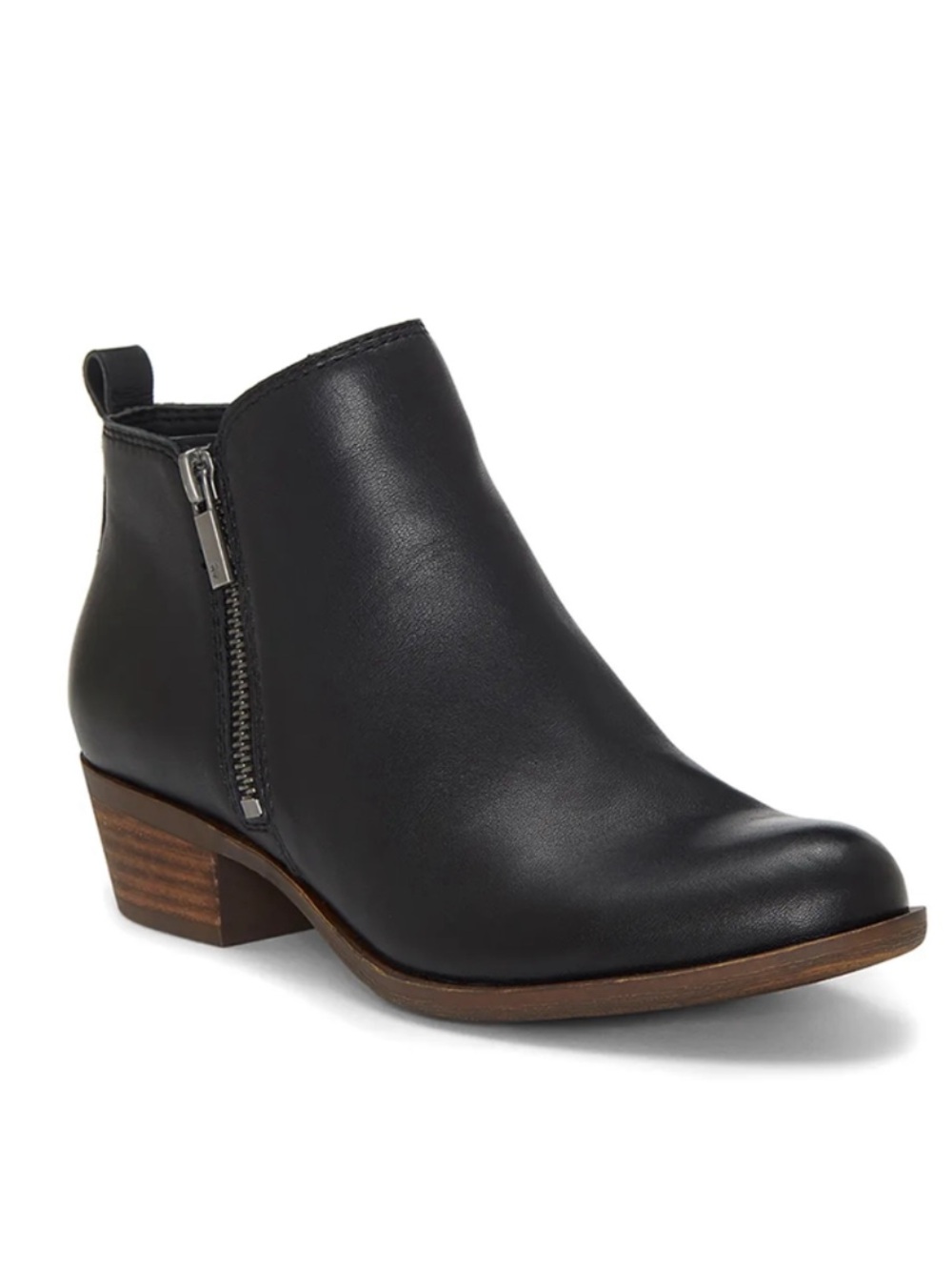 Lucky Brand Black Glove Nappa Ankle Boots NWT